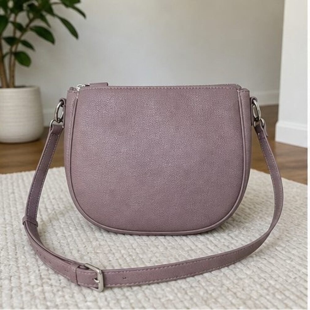 Charcoal Zip Crossbody Bag